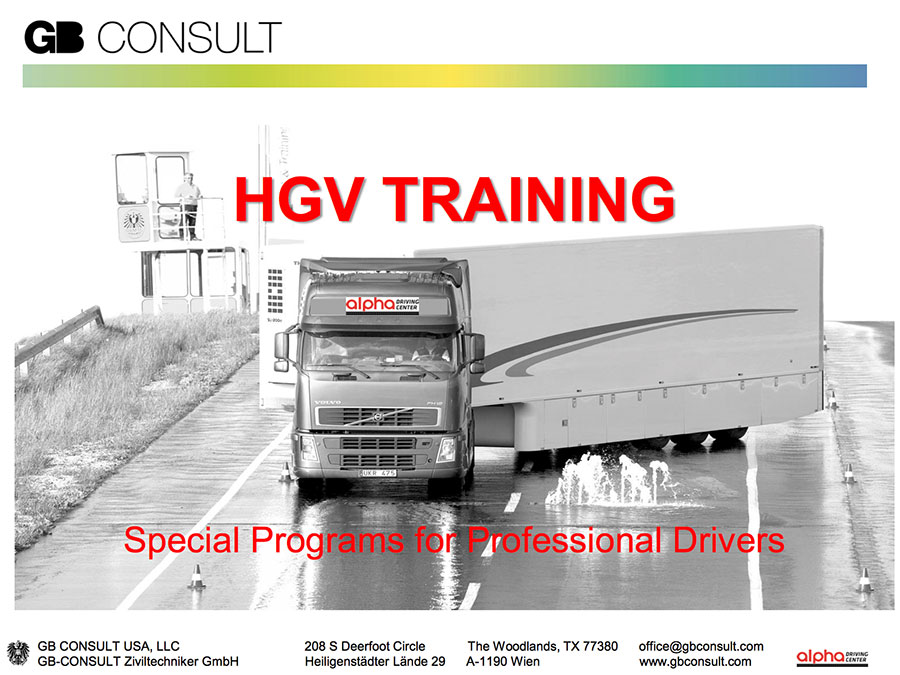 HGV Training, Alpha Driving Center, 2016