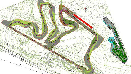 Track in Kymiring Kouvola, Finland