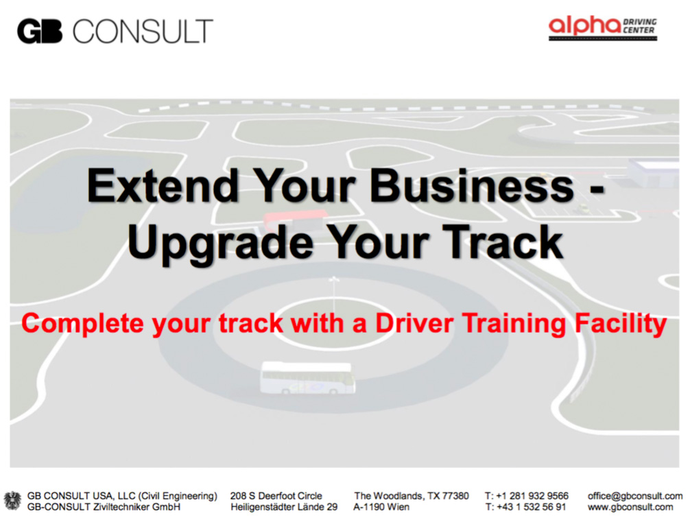 Upgrade Your Track, GBConsult USA, 2016